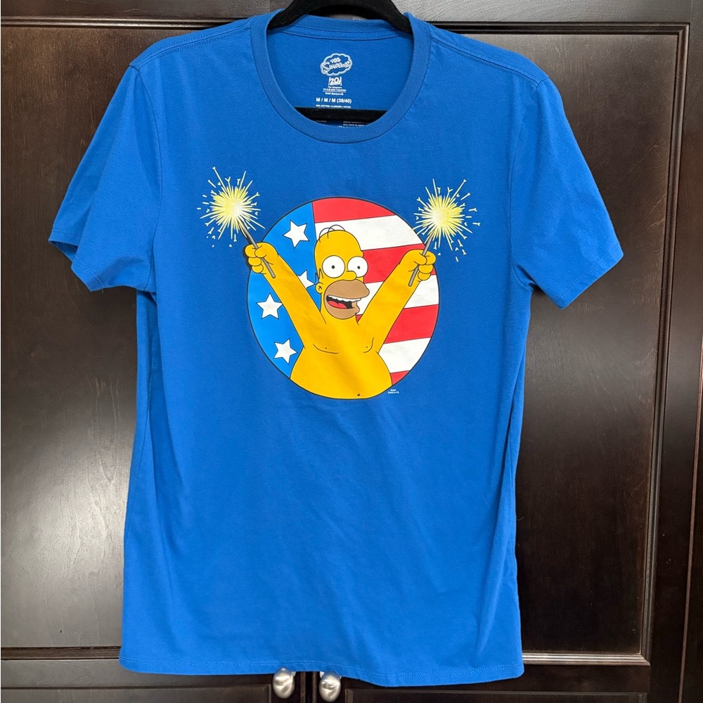 Blue Graphic Tee with Fun Design